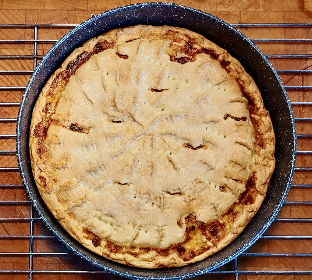 rustico con ricotta e piselli