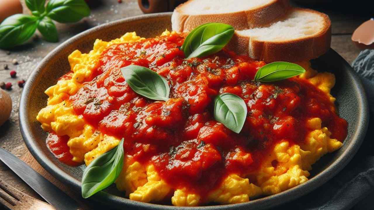 uova strapazzate al pomodoro