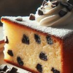 torta di ricotta e gocce di cioccolato