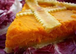 Crostata di pasta brisè ripiena di zucca