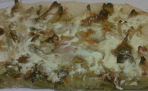 pizza rustica panna e pancetta