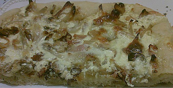 pizza rustica panna e pancetta