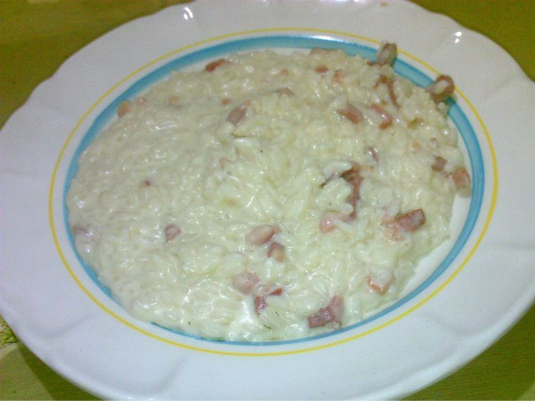 RISOTTO PANNA E PANCETTA