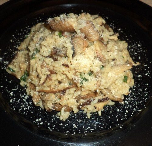 Risotto con funghi porcini e grana