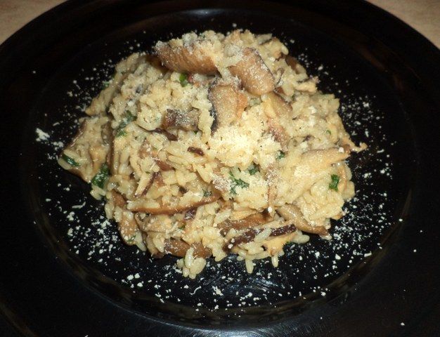 Risotto con funghi porcini e grana