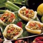 barchette di finocchio ripiene vegan