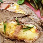 bistecca al forno farcita con scamorza e mortadella