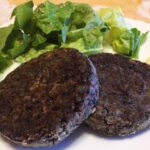 burger di riso venere e scarola