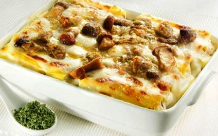 cannelloni patate funghi vegan