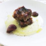 capocollolo cipoline e crema di patate