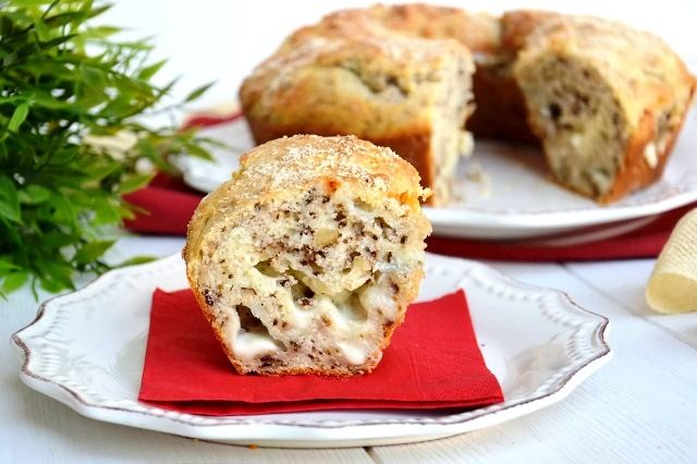 ciambella gorgonzola e noci