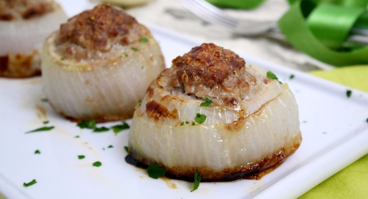 cipolle ripiene di carne