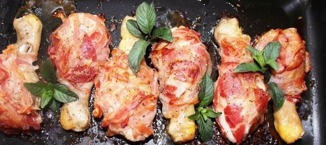 cosce di pollo zenzero e pancetta