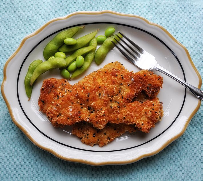 cotoletta di pollo al sesamo