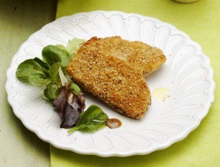 cotolette seitan al sesamo e rosmarino