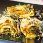 crespelle farro farcite con zuccca e funghi