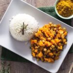 curry vegetarano con zucca e ceci