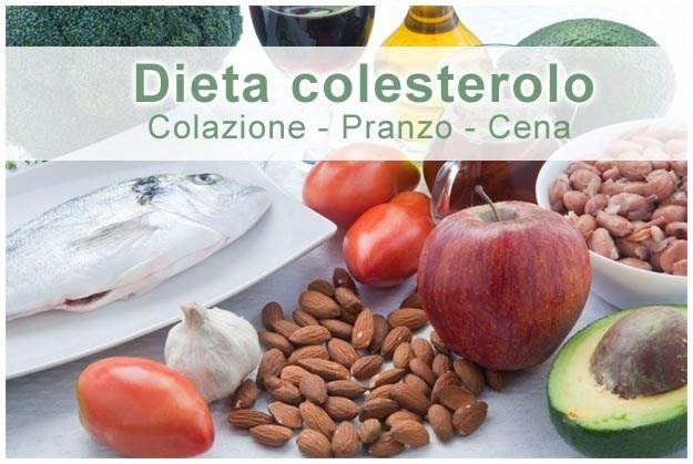 dieta colesterolo menu