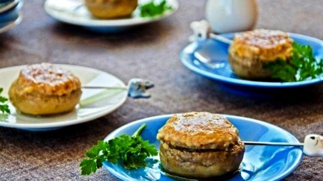 funghi ripieni al forno