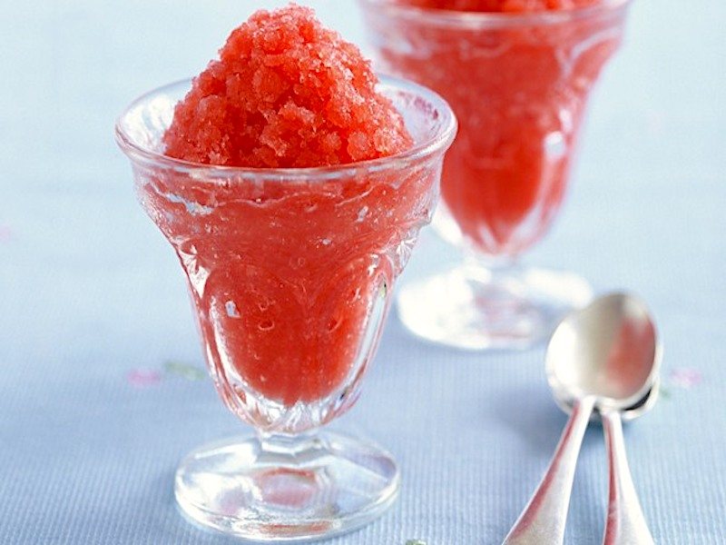 granita di fragole