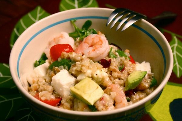 insalata farro e gamberetti