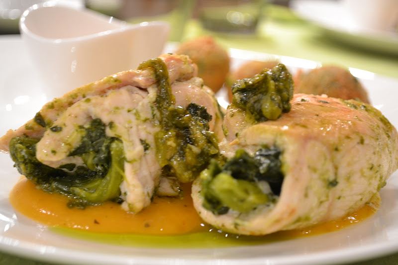 involtini di tacchino con cime di rapa e stracchino