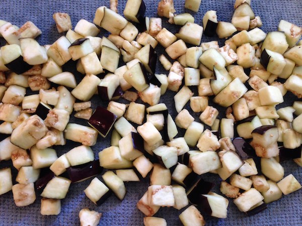 melanzane a tocchetti al forno