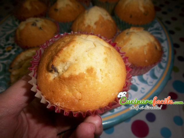 muffin-gocce di cioccolato