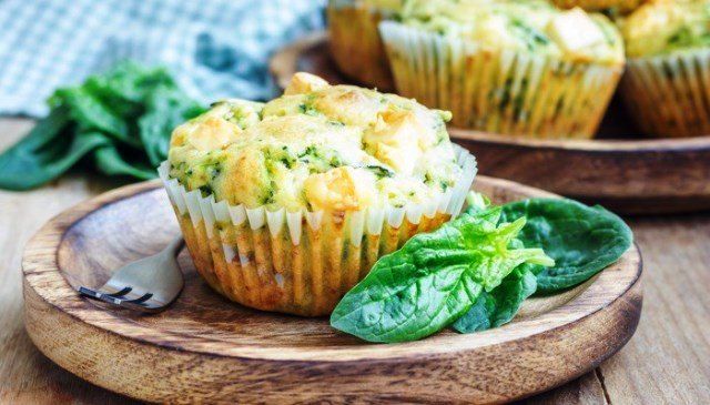 muffin spinaci e feta