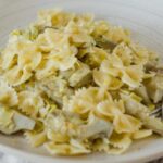 pasta con porri e carciofi