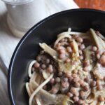 pasta di farro con carciofi e lenticchie