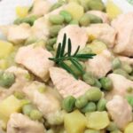 pollo con fave e patate