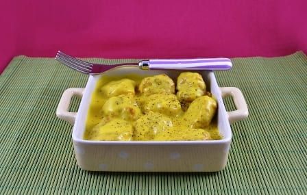 polpette di pollo alla curcuma