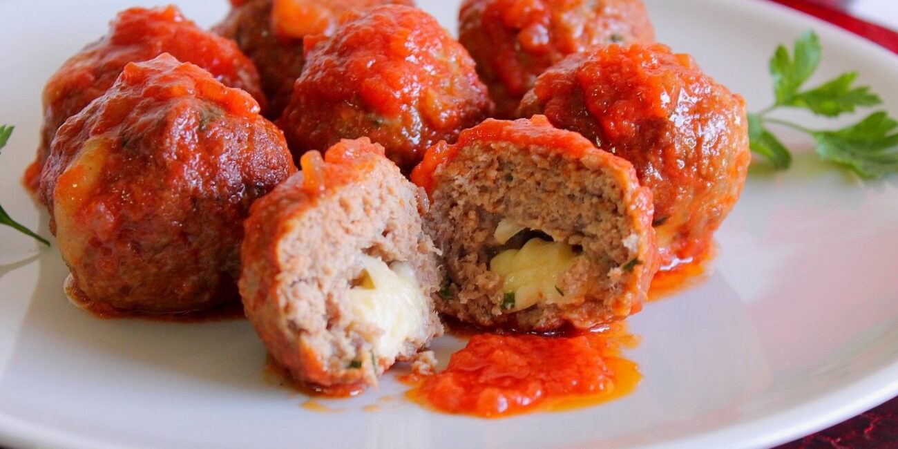 polpette ripiene di formaggio
