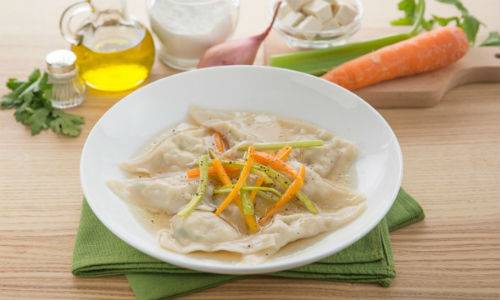 ravioli di seitan in brodo