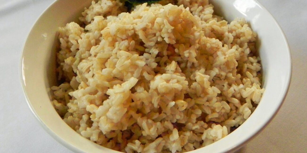 riso integrale con germogli