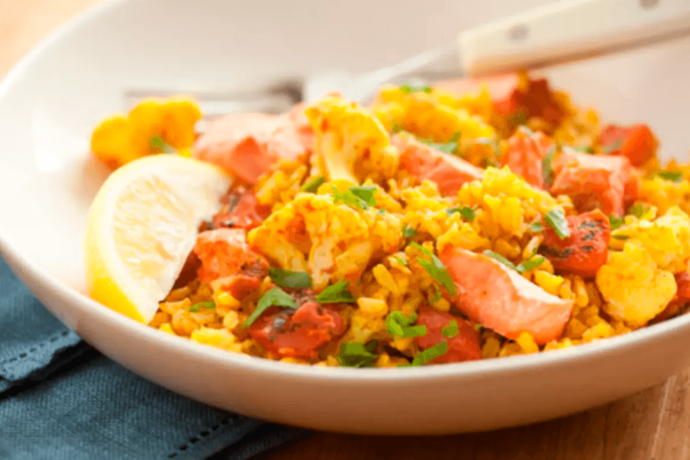 riso salmone curry