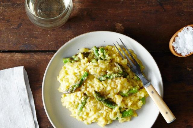 risotto asparagi e limone vegan