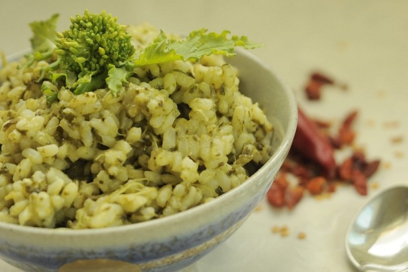 risotto con cime di rapa