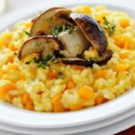 risotto con zucca e funghi