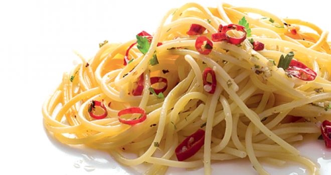 spaghetti aglio olio e peperoncino