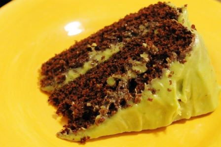 torta vegana cioccolato e avocado