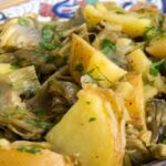 carciofi e patate in padella