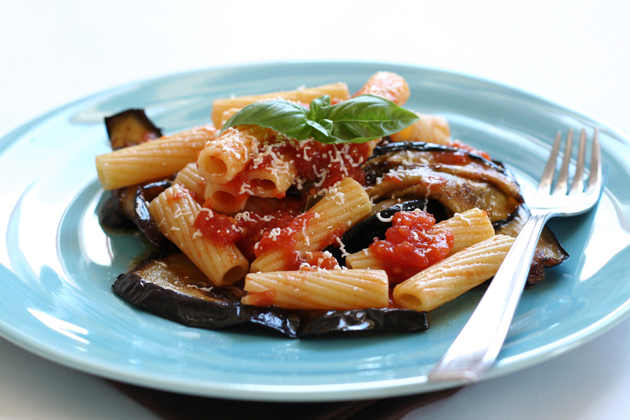 pasta melanzane e pomodoro