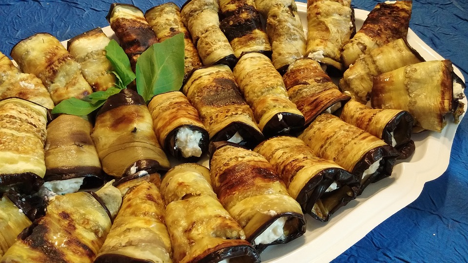 involtini di melanzane ripieni di tofu