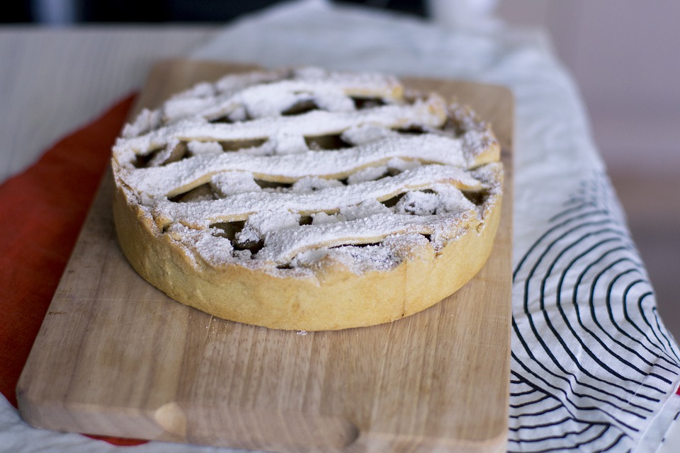 crostata di ricotta e gocce di cioccolato