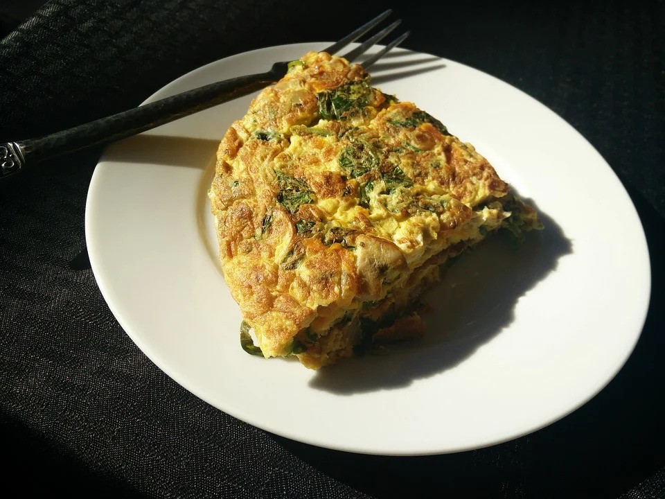 frittata di cipolle bianche