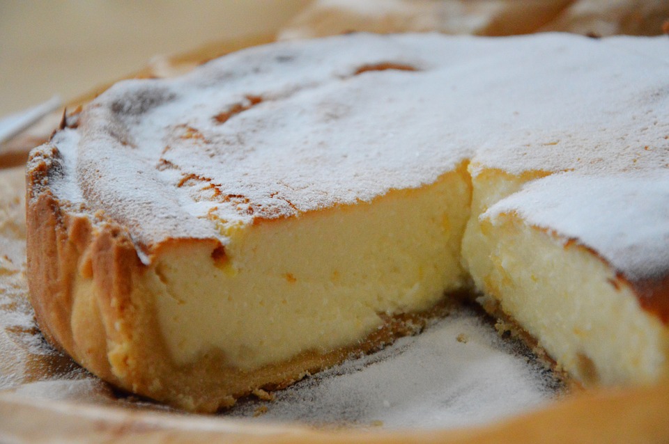 torta di ricotta alla vaniglia