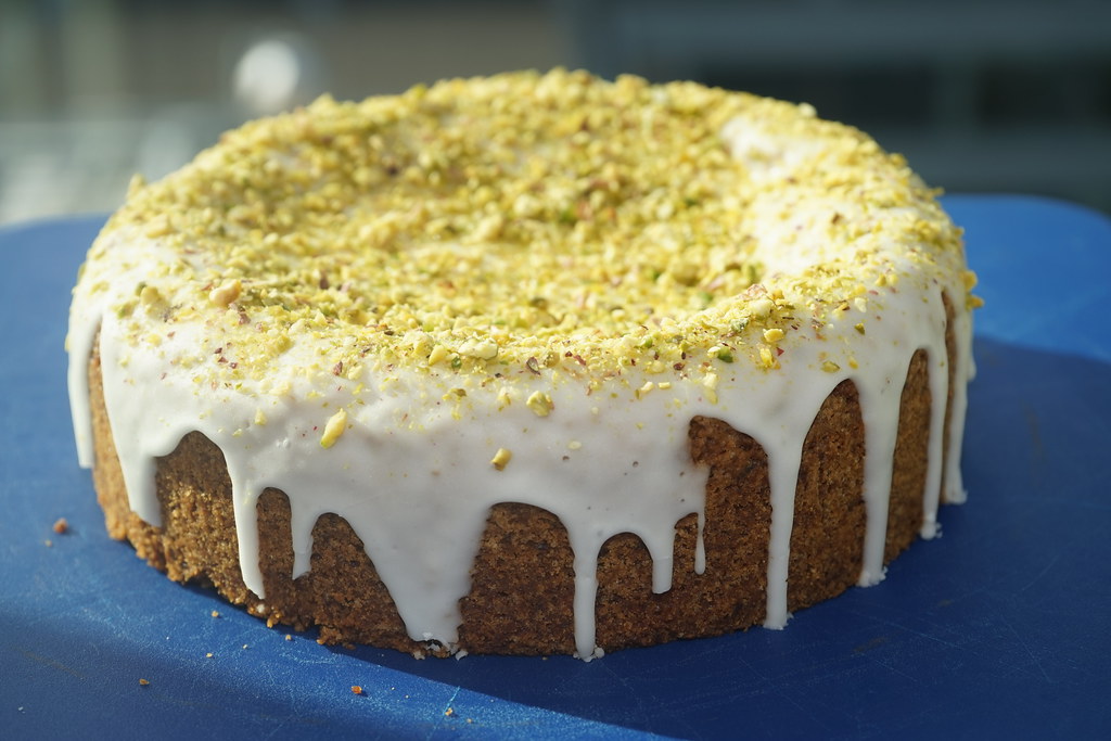 torta con crema di pistacchio